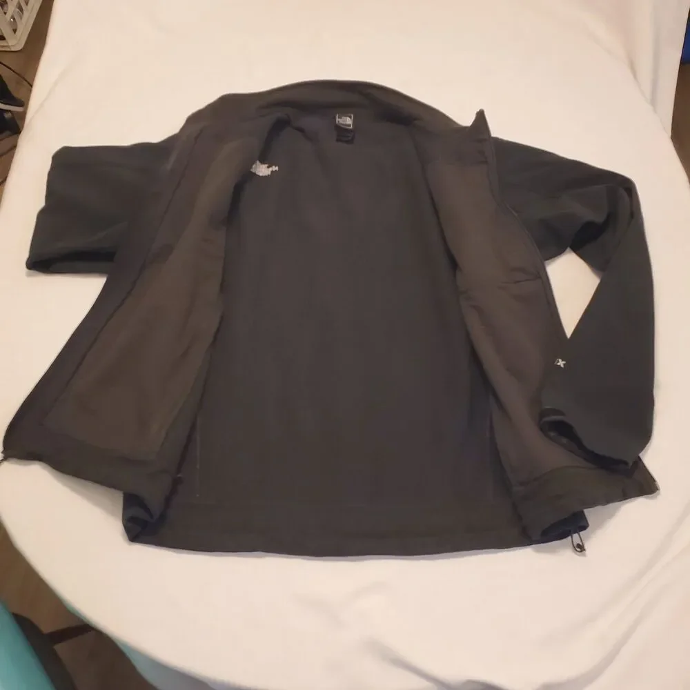 The North Face Apex Bionic Softshell Jacket Mens XL Black Fleece Lined Full Zip